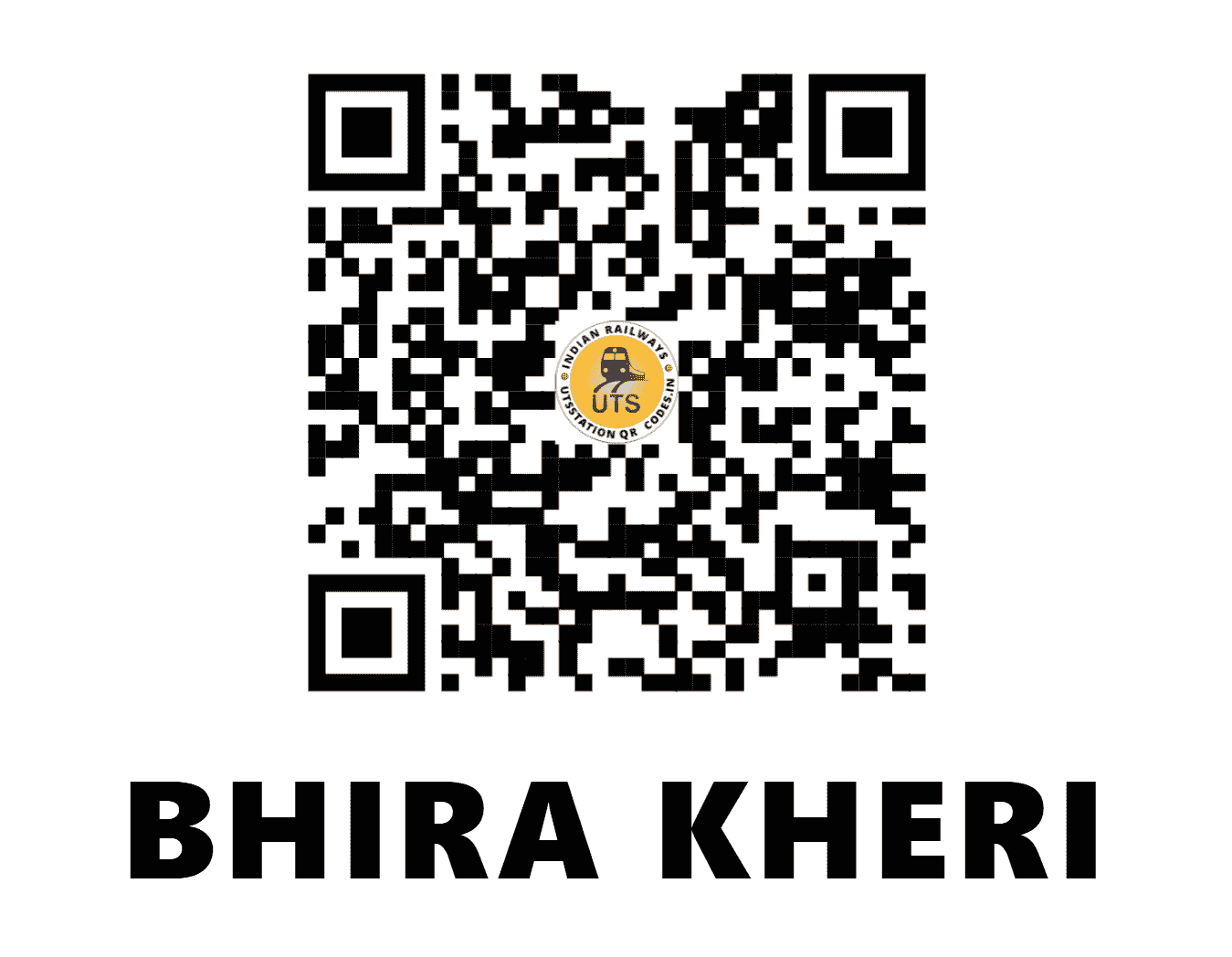 UTS QR Code for BHIRA KHERI - BIK (NE - UTTAR PRADESH)